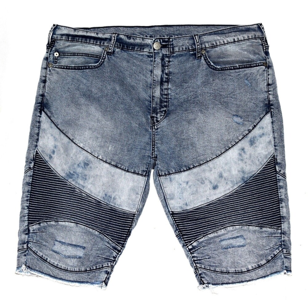 True‎ Religion Geno Relaxed Slim Moto Men's Shorts Size 42 Thrashed Distressed